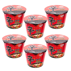 Thùng 6/12 ly mì cay Shin red Nongshim ly 67g
