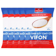 Thùng gói muối tinh sấy cao cấp Vifon gói 450g/950g