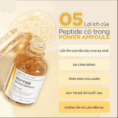 Tinh chất B.O.M Peptide Power Ampoule làm sáng và săn chắc da 30ml