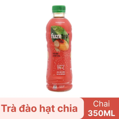 Trà đào hạt chia Fuzetea+ 350ml