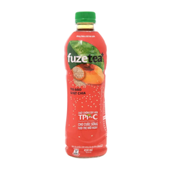 Trà đào hạt chia Fuzetea+ 450ml