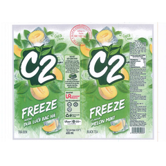 Trà đen C2 Freeze hương dưa lưới bạc hà chai 455ml