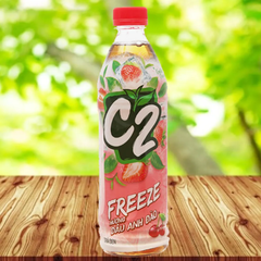 Trà xanh C2 Freeze hương dâu anh đào chai 455ml