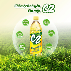 Trà xanh C2 hương chanh chai 455ml