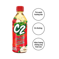 Trà xanh C2 hương táo chai 355ml