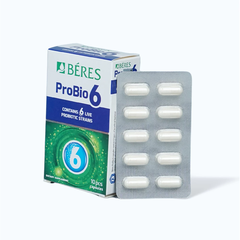 Viên uống Beres Probio6 bổ sung lợi khuẩn, hỗ trợ hệ tiêu hóa (hộp 10 viên/hộp 30 viên)
