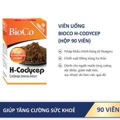 Viên uống BioCo H-Codycep tăng cường sức khỏe, nâng cao sức đề kháng (hộp 90 viên)
