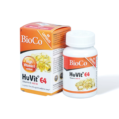Viên uống Bioco Huvit E4 hỗ trợ bổ sung vitamin E cho cơ thể (hộp 60 viên)