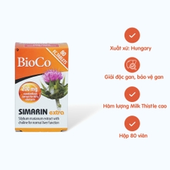 Viên uống BioCo Simarin Extra Hỗ trợ giải độc gan (hộp 80 viên)