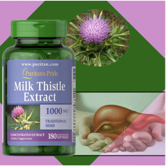Viên uống bổ gan Milk Thistle Extract 1000mg Puritan’s Pride Mỹ (180 viên)