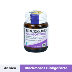 Viên uống bổ não Blackmores ginkgoforte (40 viên)