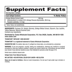 Viên uống bổ não Trunature Ginkgo Biloba 120mg 340 Viên