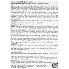 Viên uống cho bà bầu Blackmores pregnancy & breast feeding gold (60 viên)