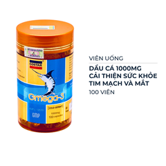 Viên uống Costar dầu cá 1000mg Omega 3  100/365 viên