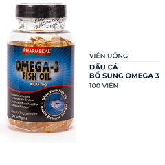 Viên uống dầu cá Pharmekal bổ sung Omega 3 100 viên