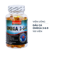 Viên uống dầu cá Pharmekal bổ sung Omega 3 - 6 - 9 100 viên
