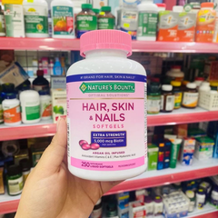Viên uống đẹp da, tóc, móng Hair skin nail Nature's Bounty 250 viên