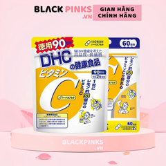 Viên uống DHC bổ sung Vitamin C gói 60 viên 30 ngày, 180 viên 90 ngày.