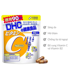 Viên uống DHC bổ sung Vitamin C gói 60 viên 30 ngày, 180 viên 90 ngày.
