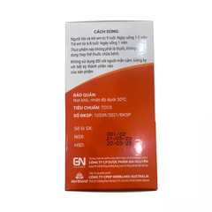 Viên uống Herbland Healthza Vitamin D3 1000IU hỗ trợ hấp thu canxi 60 viên (từ 6 tuổi)