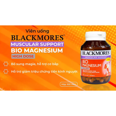 Viên uống hỗ trợ cơ bắp Blackmores bio magnesium (100 viên)