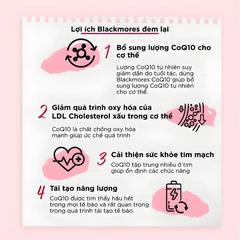 Viên uống hỗ trợ tim mạch Blackmores CoQ10 150mg (30 viên)