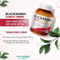 Viên uống hỗ trợ tim mạch Blackmores CoQ10 150mg (30 viên)