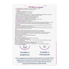 Viên uống men vi sinh Optibac for women hộp 30 viên