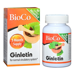 Viên uống tăng cường tuần hoàn máu não BioCo Ginletin (hộp 90 viên)