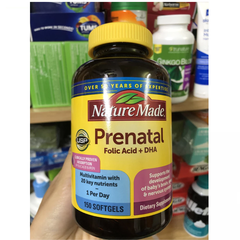 Vitamin cho bà bầu Nature Made Prenatal Multi DHA 200mg 150 viên