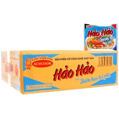 Xóa - (Thùng 30 gói) Mì Hảo Hảo sườn heo tỏi phi gói 73g