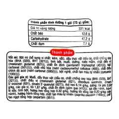 Xóa - (Thùng 30 gói) Mì Hảo Hảo sườn heo tỏi phi gói 73g