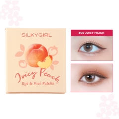 Bảng phấn mắt và mặt Silkygirl 01 Berry Burst/02 Juicy Peach 12.6g