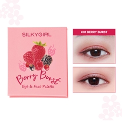Bảng phấn mắt và mặt Silkygirl 01 Berry Burst/02 Juicy Peach 12.6g