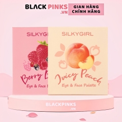 Bảng phấn mắt và mặt Silkygirl 01 Berry Burst/02 Juicy Peach 12.6g