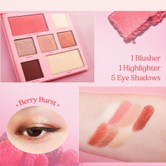 Bảng phấn mắt và mặt Silkygirl 01 Berry Burst/02 Juicy Peach 12.6g