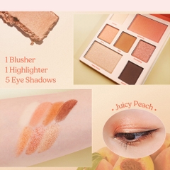 Bảng phấn mắt và mặt Silkygirl 01 Berry Burst/02 Juicy Peach 12.6g