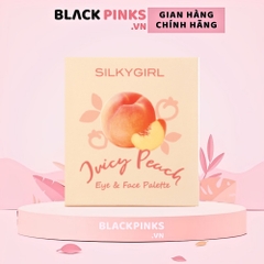 Bảng phấn mắt và mặt Silkygirl 01 Berry Burst/02 Juicy Peach 12.6g