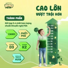 Kẹo dẻo lợi khuẩn Huro tall 168g