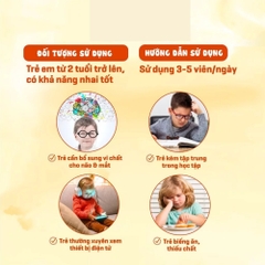 Kẹo dẻo lợi khuẩn Huro Brain & Eyes 168g