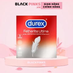 Bao cao su Durex Fetherlite Ultima siêu mỏng size 52mm (hộp 3 cái)