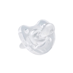 Ty ngậm Silicone Chicco Physio Soft trắng 0M+ và 6M+