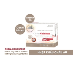 Viên uống bổ sung canxi hữu cơ Chela-Calcium D3 hộp 30 viên