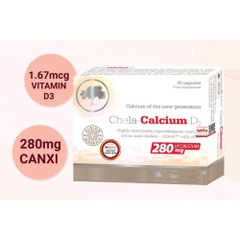 Viên uống bổ sung canxi hữu cơ Chela-Calcium D3 hộp 30 viên