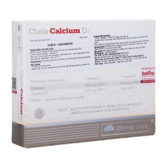 Viên uống bổ sung canxi hữu cơ Chela-Calcium D3 hộp 30 viên