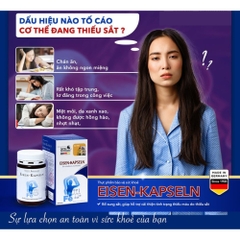 Viên uống bổ sung sắt Eisen Kapseln 60 viên