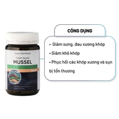Viên uống bổ khớp từ thịt vẹm xanh Green Lipped Mussel chai 60 viên