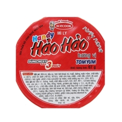 Xóa - Thùng 24 ly mì Handy Hảo Hảo Tomyum 67g