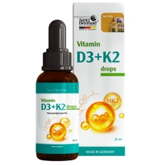 Vitamin D3 + K2 drops chai 10ml