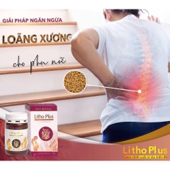 Viên uống bổ sung canxi từ tảo biển đỏ Litho Plus hỗ trợ giảm nguy cơ thiếu canxi 30/60 viên
